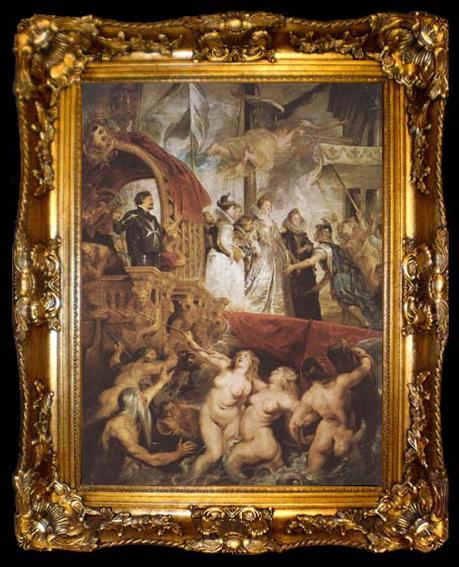 framed  Peter Paul Rubens The Landing of Marie de